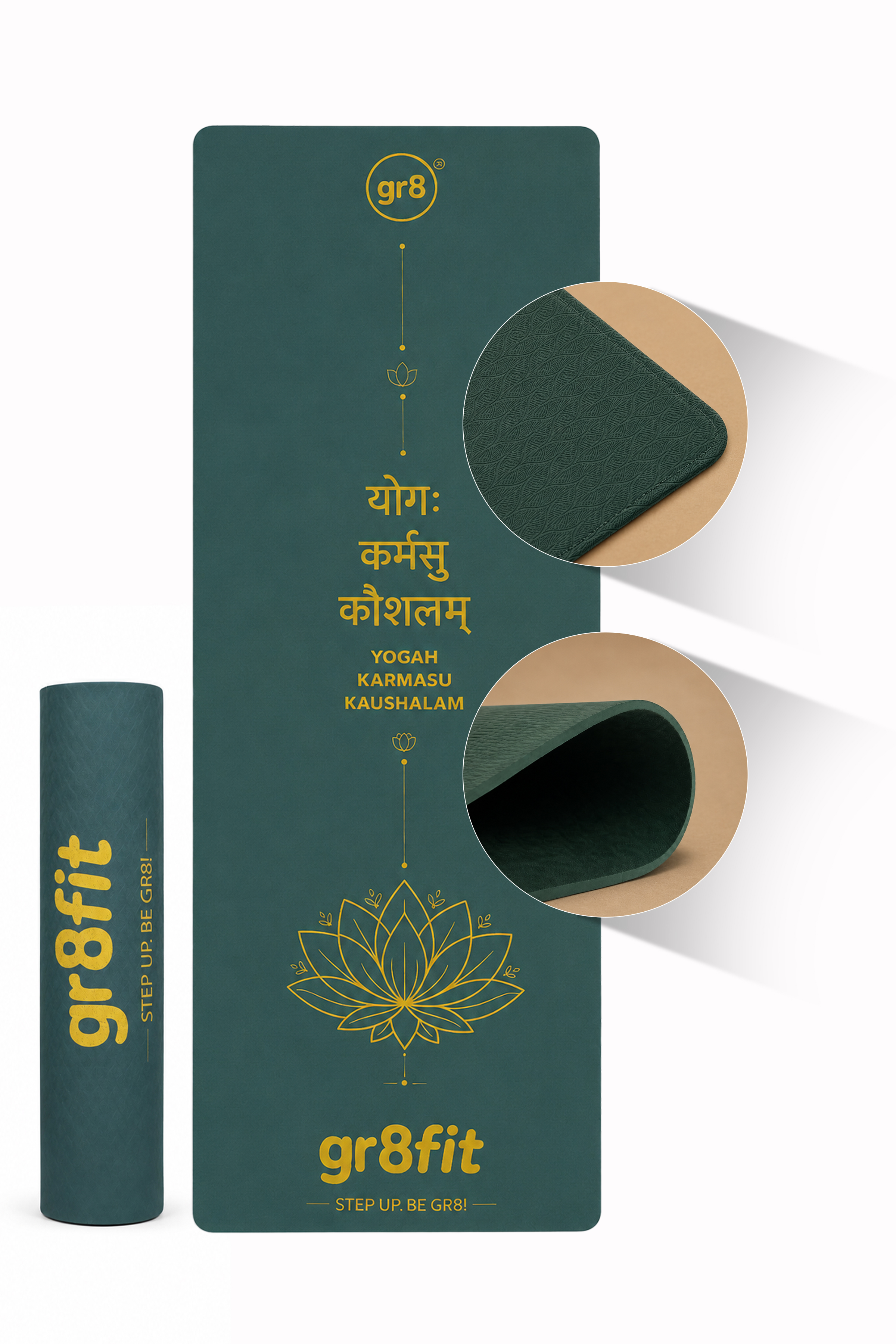 gr8fit Karma Yoga Mat 6mm Eco TPE